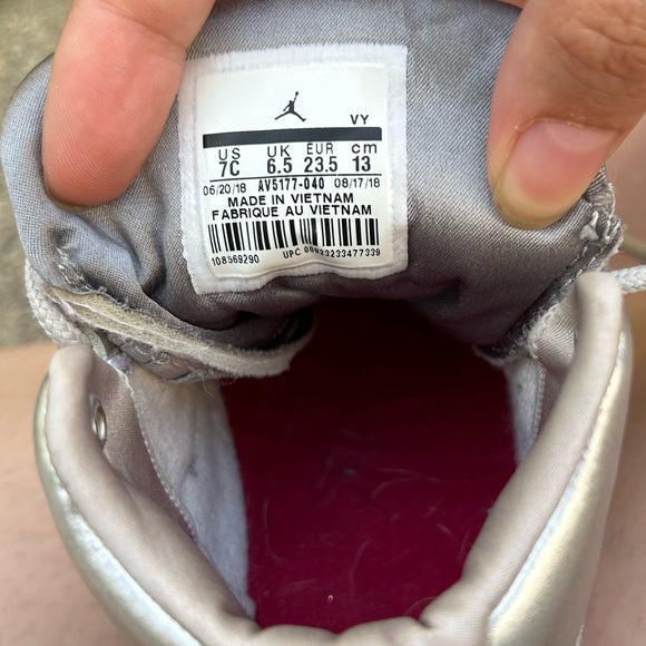 Nike Air Jordan Jordan Max Aura SE Toddler “Silver” Size 7c - Picture 10 of 10